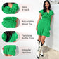 💖LAST DAY SALE 50% OFF💖Women's Elegant Waist Tie V-Neck Ruffle Dress