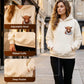 🎅CHRISTMAS SALE 50% OFF!!❤️‍🔥🐂Cute Highland Cow Cozy Fleece-Lined Hooded Sweatshirt