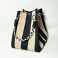🏆 Limited-Time Sale: 60% OFF 🌴 Boho Striped Knit Bucket Handbag for Women – Handmade Summer Beach Shoulder Bag