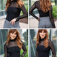 💃Last Day Sale 70% OFF🔥Women's Sparkle Mesh Sheer Long Sleeve Ruched Top