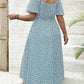 💗Summer Specials-49% OFF💗Plus-size Short Sleeve Split Floral Print Dress