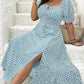 💗Summer Specials-49% OFF💗Plus-size Short Sleeve Split Floral Print Dress