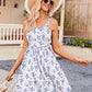 ⏰Hot Sale 70% Off💃Women's Summer Square Neck A-Line Mini Dress with Pockets