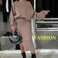 💃HOT SALE 49% OFF🍂🌟Chic & Cozy! Women's Sweatshirt + Sleeveless Dress 2-Piece Set