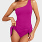 💥Limited Sale 60% OFF🔥One Shoulder Skirted One Piece Swimsuit