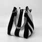 🏆 Limited-Time Sale: 60% OFF 🌴 Boho Striped Knit Bucket Handbag for Women – Handmade Summer Beach Shoulder Bag