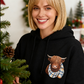 🎅CHRISTMAS SALE 50% OFF!!❤️‍🔥🐂Cute Highland Cow Cozy Fleece-Lined Hooded Sweatshirt