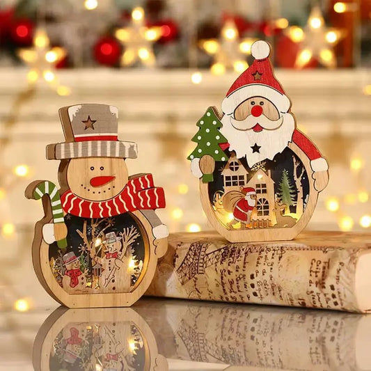 🎅Christmas Sale 50% OFF💡Christmas Snowman & Santa Claus Night Light Decorations 5