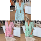 🌸Spring Specials 50% OFF👗Boho Floral V Neck High Waist A-Line Swing Dress