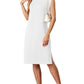 🔥Summer Sale 49% OFF💥Women Round Neck Loose Split Wrinkle-Free Midi Dress with Pockets