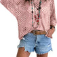 💐Spring Day Sale - Only £14.99!!⚡50K+ SOLD!✨Womens Bohemian-Inspired Beige Crochet Top with V-Neck