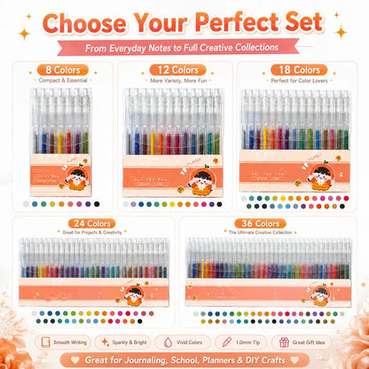🔥LAST DAY-70% OFF!!✨50K+ SOLD!🌈Glitter Gel Pen Set