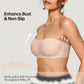 💖LAST DAY SALE 70% OFF!!💞Womens Strapless Bras Push Up Bandeau Bra Non Slip Wireless Supportive Padded Bras Seamless Comfortable Tube Jelly Bra