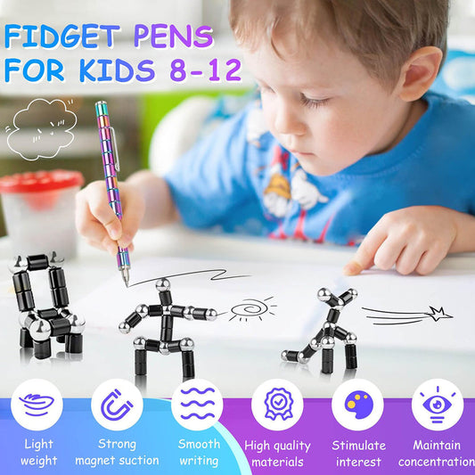 🤣🖊️Magnetic Fidget Pen: Transform Into Various Shapes
