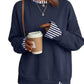 🥰Autumn Sale 50% OFF!💛Women's Loose Faux Two‑Piece Sweatshirt