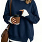 🥰Autumn Sale 50% OFF!💛Women's Loose Faux Two‑Piece Sweatshirt