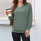 💖2026 Autumn’s Sale 70% OFF✨🍂Women's Hoodless V-neck Sweatshirt With Kangaroo Pocket Longsleeve Oversized Casual Style Shirt