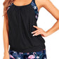 🏖️🩱2026 Hot Sale 70% OFF🌼Sexy Leopard Cross Back Two-Piece Tankini Swimsuit