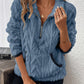 ☀️Half-Zip Fuzzy Sweatshirt 🍂 | Cloud-Soft + Roomy Pockets – Comfy Daily/Lounge