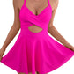 💥Last Day Special Sale 60% OFF🩱Women's Cutout One Piece Skirt Swimsuit