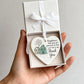 🏠💝"Thank You Neighbours" Heart - Shaped Ornament🌟✨ Shaped by Nature & Crafted by Hand!