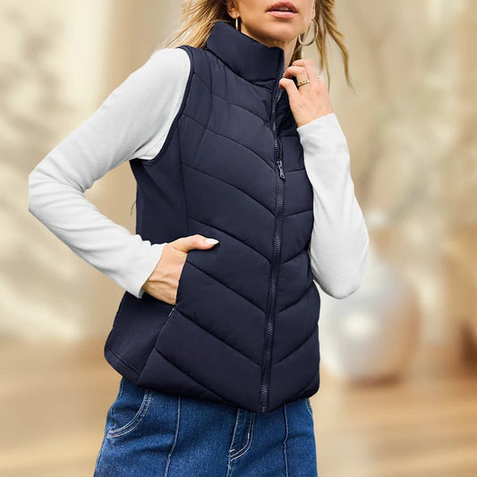 ❄️Christmas Sale 70% OFF🔥Women's Warm Stand Collar Vest