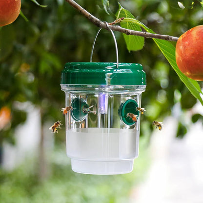 🐝Hot Sale 70% OFF✨Solar Powered Hanging Wasp Trap✨Outdoor Wasp Catcher, Eco-Friendly No Electricity