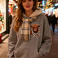 🎅CHRISTMAS SALE 50% OFF!!❤️‍🔥🐂Cute Highland Cow Cozy Fleece-Lined Hooded Sweatshirt