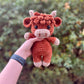 🎅Christmas Sale 50% OFF!!🎄🔥Crochet Highland Cow Amigurumi Pattern🐮- DIY Kit & Finished Plush
