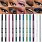 💕Limited Sale 50% OFF💧14-Pack Waterproof Colored Gel Eyeliner Pencil – Metallic & Shimmer Finishes, Smudge-Proof（Pencil sharpener color is random）