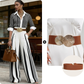 💞SUMMER HOT SALE💞50K+ SOLD!💥60% OFF! 🔥 Women's Striped Shirt & Wide-Leg Pants 2-Piece Set