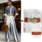 💞SUMMER HOT SALE💞50K+ SOLD!💥60% OFF! 🔥 Women's Striped Shirt & Wide-Leg Pants 2-Piece Set