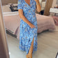 💥Lastday! Hurry up！！💥💃Hot Sale 49% OFF🔥 - Floral Print V-neck Dress