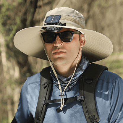 🎁LIMITED SALE 82% OFF !☀2025 New Ultralight Solar Fan Sun Hat – Lighter Than a Baseball!⚾(Only 11oz)