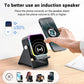 🎶Limited Sale 50% OFF📱 5-in-1 Wireless Induction Bluetooth Speaker with Adjustable Phone Stand