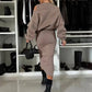 💃HOT SALE 49% OFF🍂🌟Chic & Cozy! Women's Sweatshirt + Sleeveless Dress 2-Piece Set