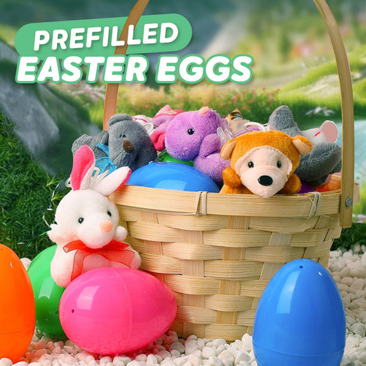 🎉🐇Easter Hot Sale 50% OFF🥰Prefilled Easter Eggs with Stuffed Animals Toys