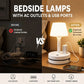 💡Last Day Promotion 50% OFF🔥3-Outlet Power Strip with USB-A & USB-C Charging Ports, Built-In Desk Lamp