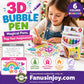 🌟Magic Puffy Pens – Draw 3D with one stroke!🎄DIY Bubble Popcorn Drawing Pens