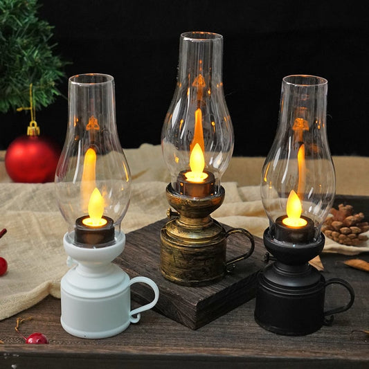 ✨Christmas Sale-49%🕯️LED Vintage Kerosene Lamp Electronic Swing Candle🔥