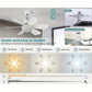 🔥LAST DAY SALE 60% OFF🔥SmartBreez™ 40W LED Ceiling Fan Light – 20.5” Ultra-Quiet with Remote 🎯 | E27 + FREE B22 Adapter 🔌 | For Bedroom 😴, Kitchen 👩‍🍳 & Garage 🛠️ – UK Ready! 🇬🇧