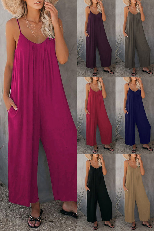 🌹Loose Sleeveless Strap Stretchy Jumpsuit