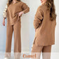 🍂Limited-Time 50% OFF🍂V-Neck Casual Slit Knitted Two-Piece Set