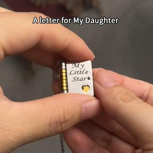 🔥My Little Star Book Necklace for Daughter, Birthday Day Gift Graduation Jewelry of Love