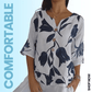 🎉HOT SALE 49% OFF💐–Women's Printed Linen V-Neck Loose Tunic Top