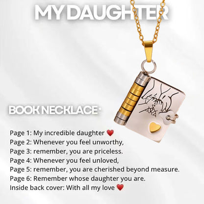 🔥My Little Star Book Necklace for Daughter, Birthday Day Gift Graduation Jewelry of Love