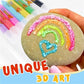 🌟Magic Puffy Pens – Draw 3D with one stroke!🎄DIY Bubble Popcorn Drawing Pens