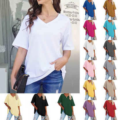 🌷2025 Limited Sale 50% Off🌷Ladies V-Neck T-Shirt