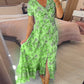 💥Lastday! Hurry up！！💥💃Hot Sale 49% OFF🔥 - Floral Print V-neck Dress