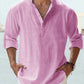 🔥Summer Hot Sale🔥Men's Cotton Linen Casual Long Sleeve Shirt